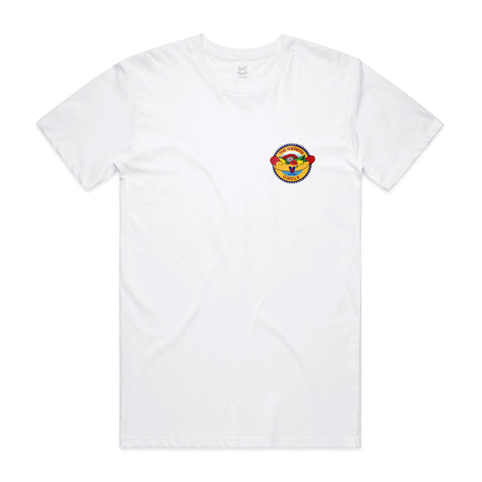 The Wiener Circle Small Logo Tee (White)